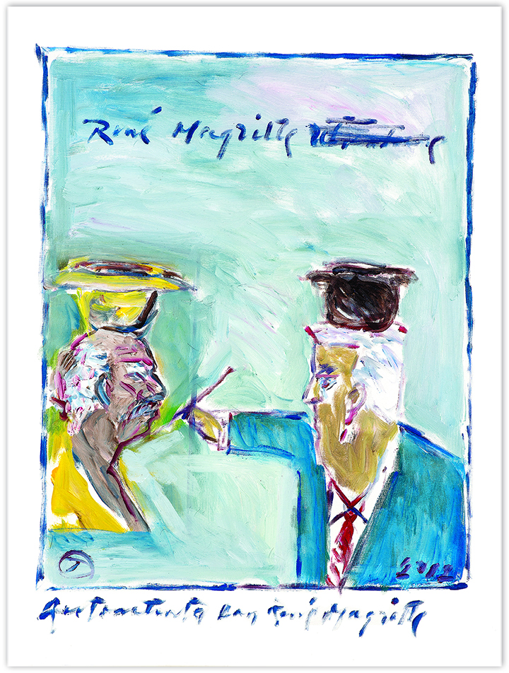 Autorretrato con René Magritte